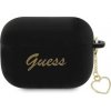 Puzdro Guess Guess GUAP2LSCHSK Kryt Apple AirPods Pre 2 čierno / čierny Silikónový Charm Heart Collection