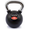 TRINFIT Kettlebell kov / guma s chrom madlem PREMIUM 20 kg