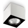 Stropné svietidlo Ideal lux 140902 MOOD PL1 SMALL SQUARE BIANCO 1xGU10 28W vrátane žiarovky 2700K biela