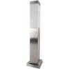 Kvadratický osvetľovací stĺpik SuperLED E27 45 cm strieborný