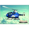 Helikoptéra Eurocopter Bo-105 - ceduľa 29cm x 20cm Plechová tabuľa