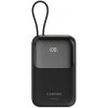 CANYON Power Bank PB-101, 10000mAh PD22.5W built-in cable, black (CNS-CPB101BK)