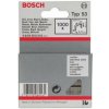 BOSCH Sponky do sponkovačky z tenkého drôtu, typ 53, nerezové Typ 53; L = 10 mm (1000 ks) 2609200216