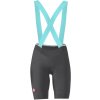 Castelli Prima 2 DT bibshort Dark gray/ Pool blue