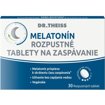 Dr.Theiss MELATONÍN tablety na zaspávanie 30 ks