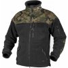 Helikon Infantry flisová bunda, čierna woodland, 330g/m2 - XL