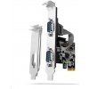 AXAGON PCEA-S2N, PCIe řadič - 2x sériový port (RS232) 250 kbps, vč. LP
