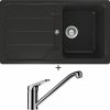 Schock FORMHAUS D-100 Onyx + Schock COSMO 525001 chróm