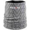 Multifunkčná šatka Finmark, MULTIFUNCTIONAL SCARF WITH FLEECE sivá,čierna,biela os