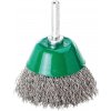 Kotúčová kefa so stopkou 50 x 0,3 mm Lessmann 437162, inox vlnitý drôt (EDE79840051)
