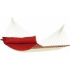 La Siesta Hojdacia sieť s tyčou ALABAMA KINGSIZE - redpepper, látka: 100 % polypropylén / laná a výplň: 100 % polyester / rozperná tyč: borovica