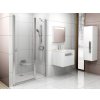 Ravak Chrómové sprchové dvere s pevným segmentom 110 cm, Alu/Transparent 0QVDCC00Z1 CSD2-110