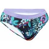 Olaian Spodný diel dievčenských plaviek 900 Buddy fialovo-tyrkysové