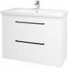 Dreja Umývadlová skrinka BIG INN SZZ2 100 - N01 Biela lesk / Úchytka T06 / M01 Biela mat