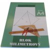 Milimetrový papier, A4, 50 listov, STEPA