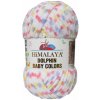 Himalaya Dolphin Baby Color 80417 Biela, fialová, ružová, žltá