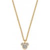 Disney detský náhrdelník Mickey Mouse pozlátená oceľ N600581YRWL-B.SK