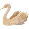 Woodcraft Drevené 3D puzzle Labuť M034