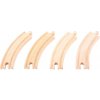 Bigjigs Rail Dlouhé kruhové koleje 17 cm 4 ks