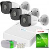 Hilook by Hikvision Sada na IP monitoring Full HD, 3 Kamery IPCAM-B2 IR30m, 4-kanálový PoE rekordér - HiLook od Hikvision