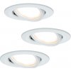 Paulmann Coin Slim LED svietidlo IP23 biele 3 ks - 93875