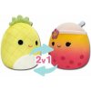 Plyšák Squishmallows 2v1 Ananás Maui a bubble tea Bergit (196566163010)