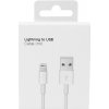 Nabíjací kábel Apple Lightning 1 m biely USB 5000 mA