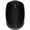 Logitech myš M171/ Bezdrátová/ Optická/ 1000dpi/ USB přijímač/ černá 910-004424
