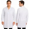 Pánska laboratórna zástera s dlhým rukávom na patentky veľ. S