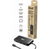 Club3D Dokovací stanice USB-C 8v1, 1xHDMI, 1xDP, 1xUSB-C, 2xUSB, 1xRJ45, černá (CSV-2551)