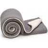 T tomi Detská pletená deka Winter Waves Cloud grey
