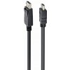 GEM Gembird CC-DP-HDMI-3M Kábel DisplayPort na HDMI (jednosmerný), 3 m, čierny