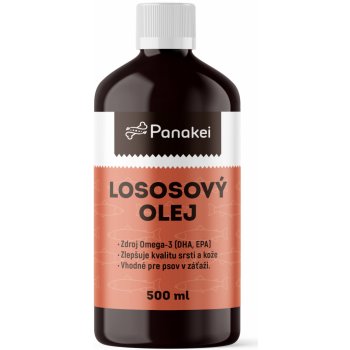 Panakei Lososový olej pre psa z Nórska 500 ml