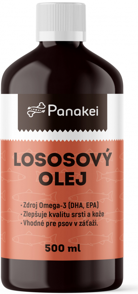 Panakei Lososový olej pre psa z Nórska 500 ml