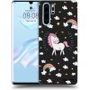 Picasee silikónový čierny obal pre Huawei P30 Pro - Unicorn hviezdne nebo