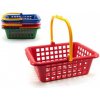 Nákupní košík plast 30x11x27cm asst 4 barvy 12m+