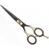 Eurostil 04499 Matt Black/Gold Scissors Razor Edge - nožnice na klasický strih, 5,5