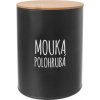 Orion Dóza Polohrubá mouka BLACK 13 cm 153694