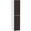 Hansgrohe Xevolos E - Vysoká skrinka 40x176x36 cm, 2 dvierka, pánty vľavo, matná biela/tmavý dub 54218730