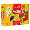Korková zatloukačka dřevo s doplňky v krabici