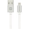 Swissten 71523303 Datový, Textile Usb / Lightning, 2m, stříbrný