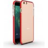 AppleKing transparentný kryt s farebným rámom z mäkkého plastu pre iPhone 6 Plus/6S Plus - červený - možnosť vrátiť tovar ZADARMO do 30tich dní
