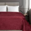 Zamatový prehoz na posteľ VELVET3 v bordovej farbe Rozmer prehozu (šírka x dĺžka): 170x210cm