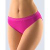 GINA dámské kalhotky klasické s úzkým bokem, úzký bok, bezešvé Bamboo Dots 00033P - purpurová bílá S/M, vel. S/M, purpurová bílá