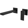 Sapho Cubemix - Umývadlová batéria pod omietku, 2-otvorová inštalácia, s telesom, matná čierna CM008B