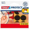 Ochranné podložky, proti poškriabaniu, 22 mm, TESA Protect, hnedá