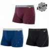 SENSOR MERINO AIR 3-PACK pánské trenky černá/modrá/vínová S; Černá trenky