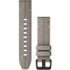 Kožený remienok Garmin 20mm (pro Garmin Fenix 8/7S/6S (43mm), aj.), šedý, QuickFit