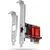 AXAGON PCEE-GIX, sieťová karta PCIe - 1x Gigabit Ethernet port (RJ-45), Intel i210AT, PXE, vrátane. LP