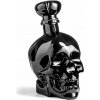 014710 MM Sklenená fľaša na alkohol - Čierna lebka 750 ml